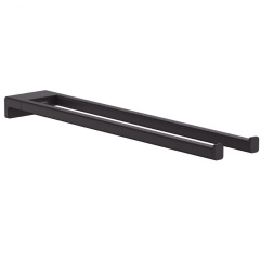 Полотенцедержатель Hansgrohe AddStoris 44,5 см, двойной, Matt Black (41770670) Київ