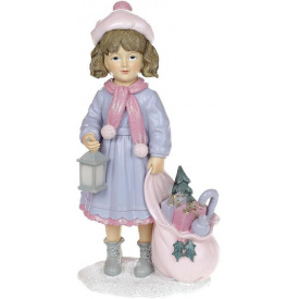 Декоративная фигурка Bona Девочка в голубом 20 см DP113849