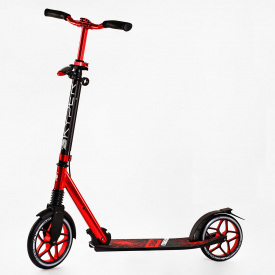 Двухколесный самокат алюминиевый фара амортизатор Skyper Crush 100 кг Red (116955)