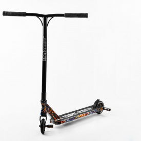 Самокат трюковый Best Scooter HIC-система пеги алюминиевый диск и дека принт Firework 100 кг Разноцветный (105677)