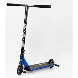 Самокат трюковый алюминиевый диск и дека Best Scooter Kraken HIC-система пеги 100 кг Black and blue (112909)