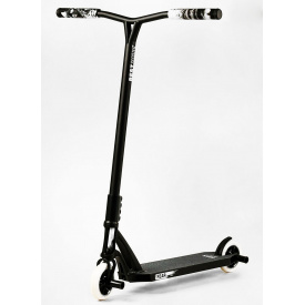 Самокат трюковый Best Scooter FEAR SCS система пеги алюминиевый диск и дека колёса PU 100 кг Black and grey (112899)