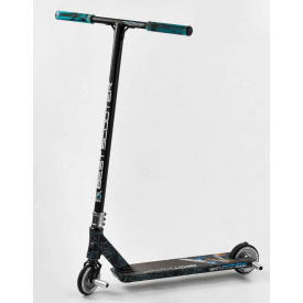 Самокат трюковый Best Scooter "CRASH" HIC-система, ПЕГИ, алюминиевый диск и дека Black/Blue (102312)