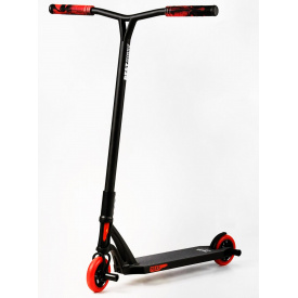 Самокат трюковый Best Scooter FEAR SCS система пеги алюминиевый диск и дека колёса PU 100 кг Black and red (112901)