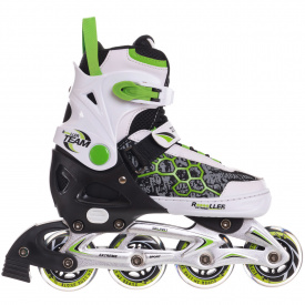 Роликовые коньки раздвижные Zelart Z-2916 р-р XS 29-32 Зеленый