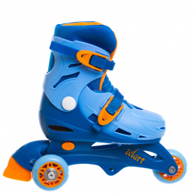Роликовые коньки раздвижные детские Zelart YX-0153 31-34 Голубой-Синий
