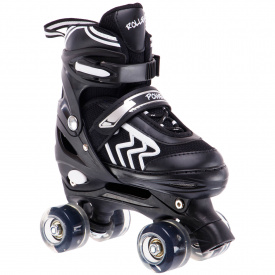 Набор роликовые коньки Banwei SK-9850 размер 31-34 Черный-белый