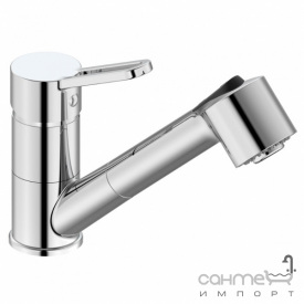 Смеситель для кухни с вытяжным изливом Imprese Liben-M f03404001AB хром