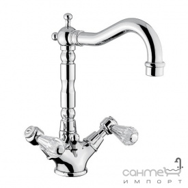 Смеситель для раковины Bugnatese Revival Kristal 434K DO золото