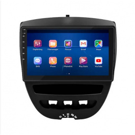 Штатная магнитола Lesko для Peugeot 107 I Рестайлинг 2 2012-2014 экран 10" 6/128Gb 4G Wi-Fi GPS Top