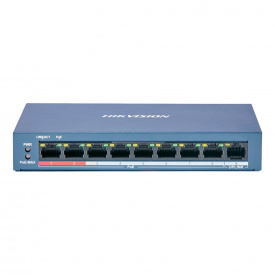 Неуправляемый PoE коммутатор Hikvision DS-3E0109P-E(C) с 8 портами PoE