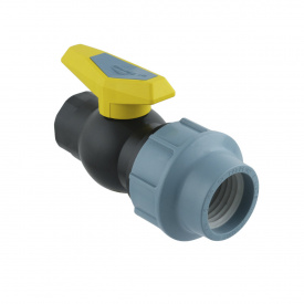 Кран шаровый ПНД SantehPlast 50мм 1 1/2