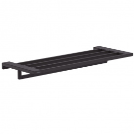 Полочка для полотенец с держателем Hansgrohe AddStoris, Matt Black (41751670)