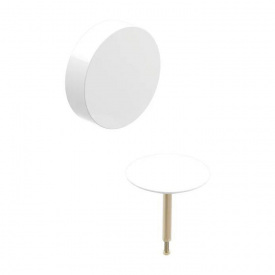 Декоративный комплект Geberit d52 для слива-перелива, для ванны з поворотным механизмом, альпийский белый (150.281.11.1)