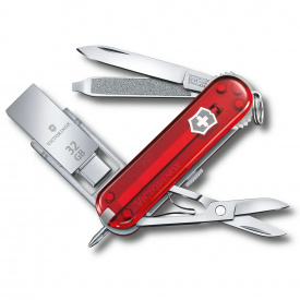 Швейцарский нож Victorinox Work 58 мм 8 функций USB флешка 32 Гб Красный (4.6235.TG32B1)