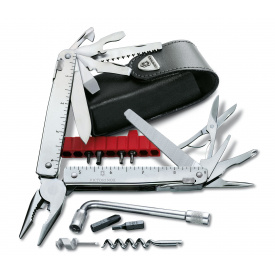 Мультитул Victorinox Swisstool Plus в кожаном чехле 38 функций (3.0338.L)