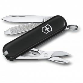 Складной нож Victorinox Classic SD Colors Dark Illusion 58 мм 7 функций Черный (0.6223.3G)