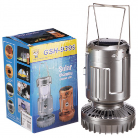 Фонарь кемпинговый светодиодный переносной с вентилятором SP-Sport 9399F Серый