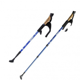 Палки для скандинавской ходьбы Kodenor телескопические пара 135 см Blue
