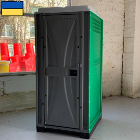 Туалетна кабіна для дачі біотуалет Люкс зелена Конструктор