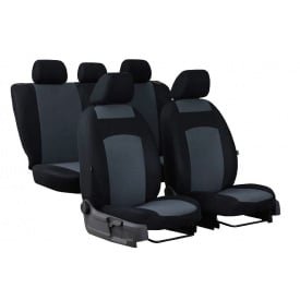 Авточехлы KIA Picanto 2011-2016 Pok-ter Classic Plus с серой вставкой
