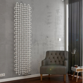 Дизайн радiатор Terma PLC V 1600x463, White mat