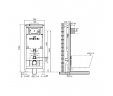 Комплект Инсталляция ROCA OLI 80 с кнопкой IPLATE Chrome 885342 + Унитаз ROCA Alegra Rimless с крышкой A34H139000