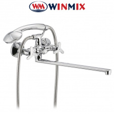 Смеситель для ванны длинный нос Winmix Premium Apollo Euro (Chr-140), Польша