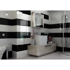 Плитка настенная CERAMIKA COLOR CCR36-1 Onda Black RECT 250x750x9 мм Київ