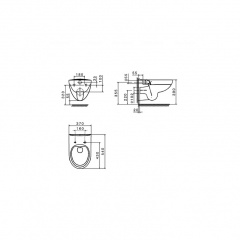 Унитаз подвесной ROCA Victoria Rimless с крышкой Slim soft-close A34H398000 Киев