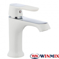 Смеситель для умывальника на гайке Winmix Premium Tiger White (белый) (Chr-001), Польша Житомир