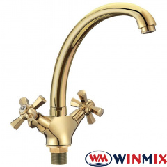 Смеситель для кухни ухо WINMIX Premium Retro Gold (Chr-273), Польша Київ