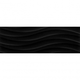 Плитка настенная CERAMIKA COLOR CCR36-1 Onda Black RECT 250x750x9 мм