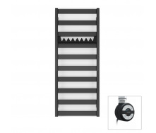 Полотенцесушитель электрический Terma Vivo 1150x500 Black mat, тен MOA