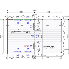 Беседка деревянная Modern Gazebo 011 в современном стиле 8,0х5,0м от производителя Thermowood Production Черкаси