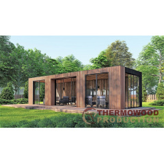 Современная беседка 10,3х3,5м с панорамным остеклением Modern Gazebo 018 Thermowood Production Харьков