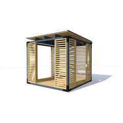 Современная недорогая беседка 3,0х3,0м Modern Gazebo 05 от производителя Thermowood Production Черкаси