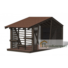 Современная беседка 6,0х3,0м Modern Gazebo 09 от производителя Thermowood Production Черкассы