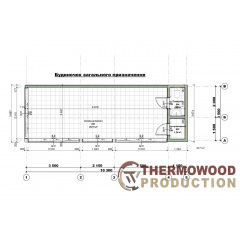 Беседка с панорамным остеклением 10,3х3,5м Modern Gazebo 016 Thermowood Production Хуст