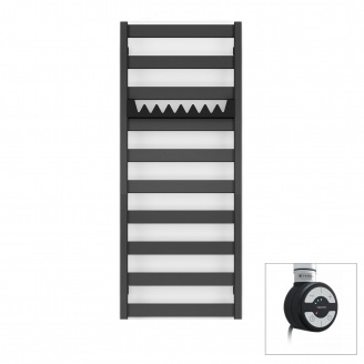 Полотенцесушитель электрический Terma Vivo 1150x500 Black mat, тен MOA