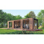 Современная беседка 10,3х3,5м с панорамным остеклением Modern Gazebo 018 Thermowood Production Харьков
