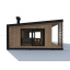 Беседка в стиле минимализм Modern Gazebo 02 от производителя Thermowood Production Чернівці