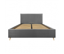 Ліжко Richman Andrea VIP Wood На ніжках 140 x 190 см Simple Сірий