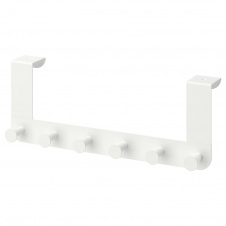 Дверная вешалка для вещей одежды полотенец IKEA ENUDDEN 35х13 см Белый (602.516.65)