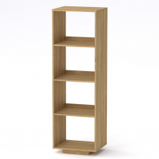 Шкаф книжный Компанит МГ-5 тумба-3 Компанит Дуб сонома (50х40х158 см)