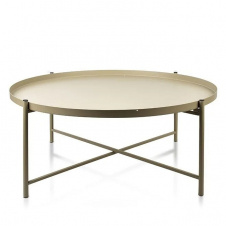 Столик металлический журнальный Flora Lucas 80х32 см Beige (SK000821)