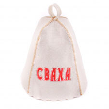 Банная шапка Luxyart Сваха Белый (LA-161)