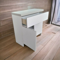 Комод пластиковый с верхним ящиком и дверцами Mikola-M 2.0 55 см Белый Косів