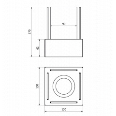 Біокамін BiokominkiGMT SMART 130х170х130 BLACK Житомир