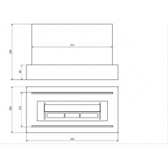 Біокамін BiokominkiGMT Home 360x220x180 WHITE Хмельницький